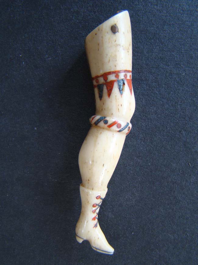 A Wonderful American Sailor Made Whalebone Tooth Pick circa 1880 — image 3